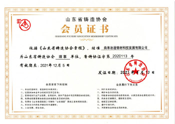 2021山東鑄協(xié)理事